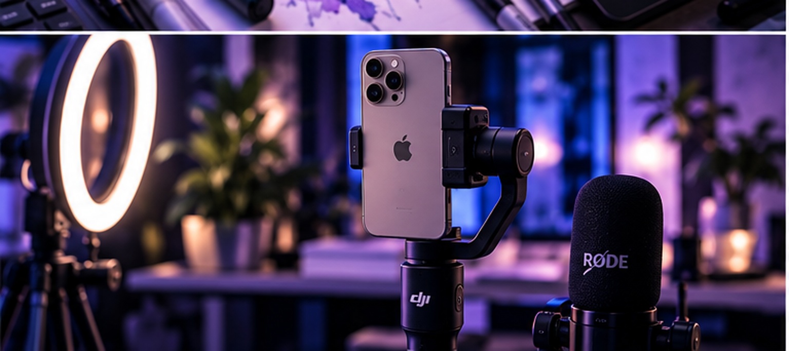 Produzione video verticale e social con smartphone e gimbal