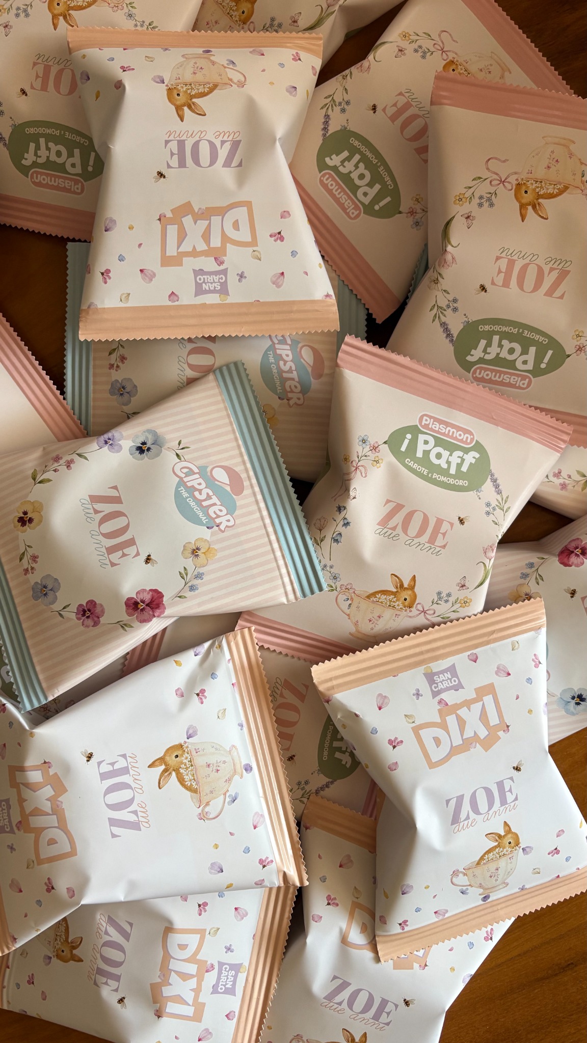 Packaging personalizzato per evento Zoe